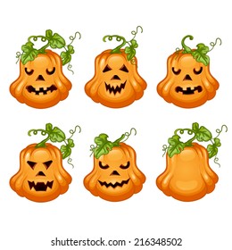 Set pumpkins for Halloween.