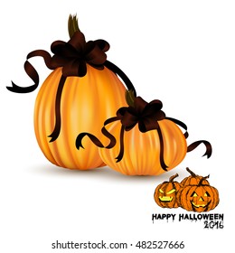 Set pumpkins for Halloween,