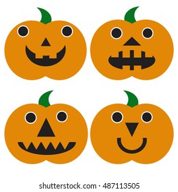 Set pumpkins for Halloween