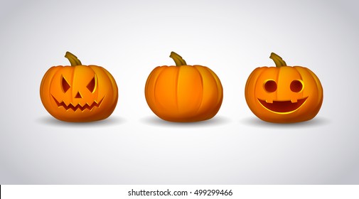 Set pumpkins for Halloween.