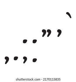 Set Of Punctuation Marks. Quote Marks Icon Set.