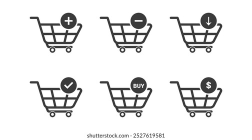 Set of purchase icon isolated on white background. Vector illustration