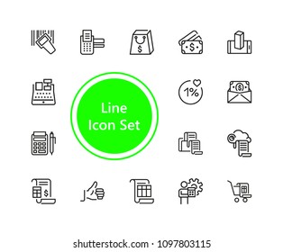 Set of Purchase Line Icons