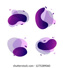 Set Purple Abstract taints 