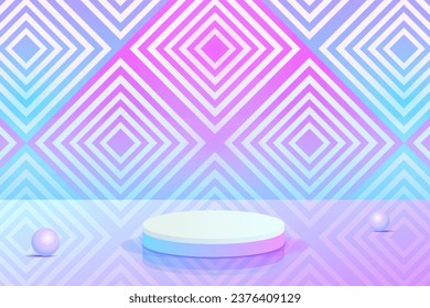 Fijar el color de gradiente del cilindro de objeto 3d color violeta azul violeta peatonal color de pantalla mínimo escena