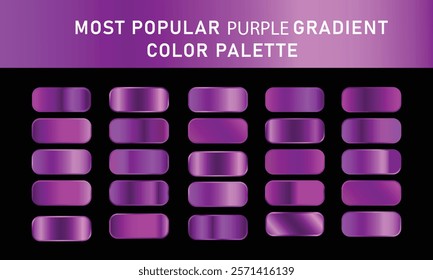 Set of Purple Gradients Background, Abstract Purple Gradient Collection Background Vector