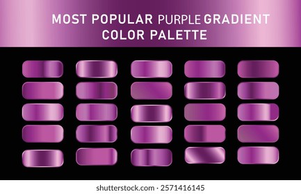 Set of Purple Gradients Background, Abstract Purple Gradient Collection Background Vector