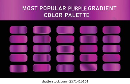 Set of Purple Gradients Background, Abstract Purple Gradient Collection Background Vector