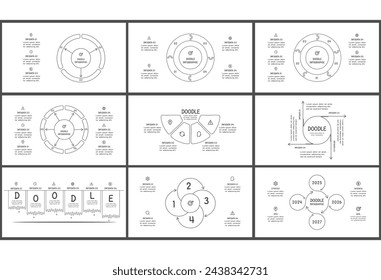 Set puzzle concept for infographic with 3, 4, 5, 6 steps, parts or processes. Template for web on a background.