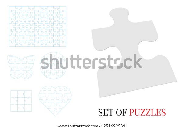 Laser Cut Jigsaw Puzzle Template from image.shutterstock.com