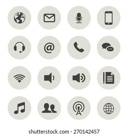 Set of Quality Communication Icons