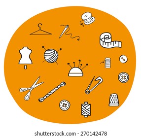 Set of Quality Sew Icons