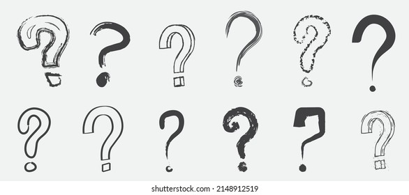 Set of Question Mark icon vector