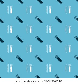 Set Quiver with arrows and Bow and arrow in quiver on seamless pattern. Vector