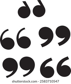 Set Of Quotation icon, collection of quotation icon