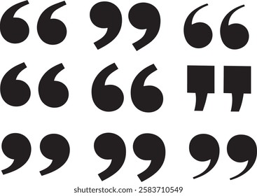 Set Of Quotation icon, collection of quotation icon