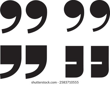 Set Of Quotation icon, collection of quotation icon