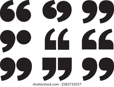 Set Of Quotation icon, collection of quotation icon