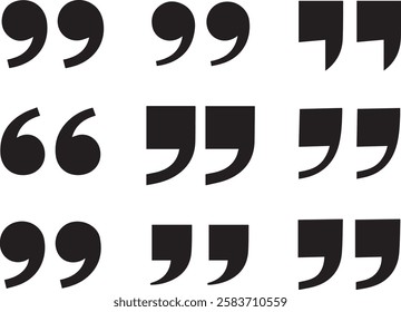 Set Of Quotation icon, collection of quotation icon