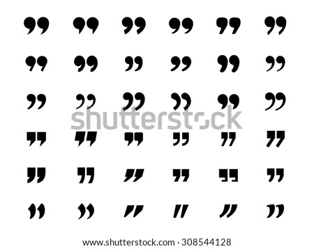 Set of quotation marks