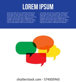 Set of quote bubbles with place for your text. Empty quote templates for your design on white background. Vector.