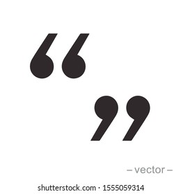 Set of quote mark, quotes icon vector sign design