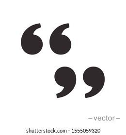 Set Of Quote Mark, Quotes Icon Vector Sign Design