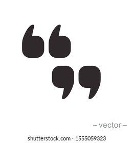 Set of quote mark, quotes icon vector sign design