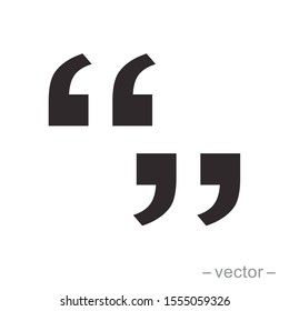 Set of quote mark, quotes icon vector sign design