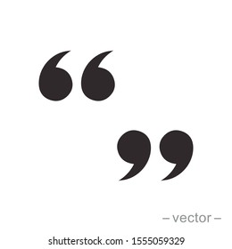 Set of quote mark, quotes icon vector sign design