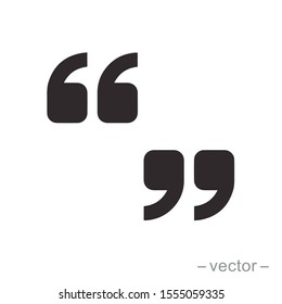 Set of quote mark, quotes icon vector sign design