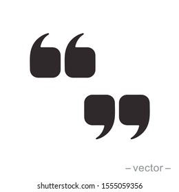 Set of quote mark, quotes icon vector sign design