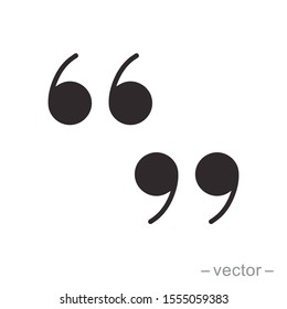 Set of quote mark, quotes icon vector sign design
