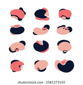 Set quote shape illustration design template.