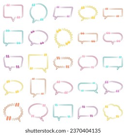 Set of quotes, quotes icons vector sign designs