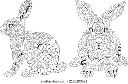 1,289 Tribal bunny Images, Stock Photos & Vectors | Shutterstock