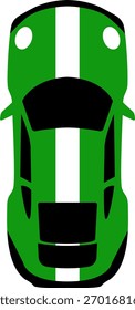Definir a vista superior do carro de corrida em estilo cartoon. Jogo de carro de corrida para jogos 2D. Uma coleção de carros de corrida vetorial colorido a partir da vista aérea, perfeito para o jogo ou aplicativo móvel. Conjunto de carro de rua de corrida, para o jogo