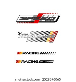 set of racing supply, car stickers ,logo and tuning.