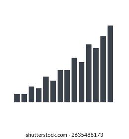 Set of radio Wave icon. Monochrome simple sound wave on transparent background. Vector sound wave icon. Music player sound bar. Record interface. Equalizer icon with soundwave line. used for mobile.
