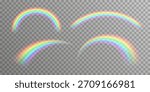 Set of rainbow arches. Vector illustration
