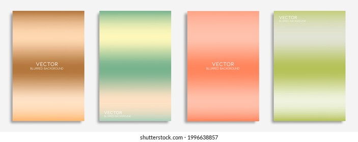 Conjunto de plantilla de diseño de cubierta de arco iris. Resumen de fondo dinámico borroso para afiche, pancarta, folleto, volante y papel pintado. Vector