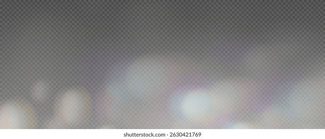 Conjunto de erupções de luz do arco-íris, efeito de reflexão, confete caindo. Luzes de arco-íris leves com efeito transparente, prisma brilhante, sobreposição de listras, vetor, png.