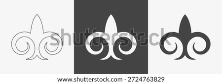 Set of ram horn ethnic elements. Nomadic people design. Vector