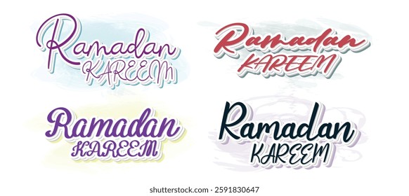Set to Ramadan blessing month ramadan tshirt design template vector file. Ramadan Kareem tshirt design