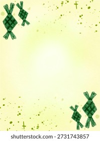 Conjunto de garabatos de ramadán, arte de Clip islámico de ramadán, marco de Fondo de pantalla de fondo eid mubarak