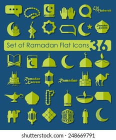 Set of ramadan icons