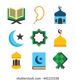 A set of Ramadan icons