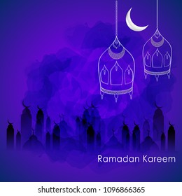 set of Ramadan Kareem background.