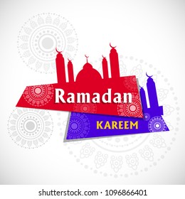 set of Ramadan Kareem background.
