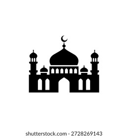 set ramadan kareem Icon Vetor. ícones de ornamentos islâmicos imagem vetorial. lanternas da mesquita silhueta de oração